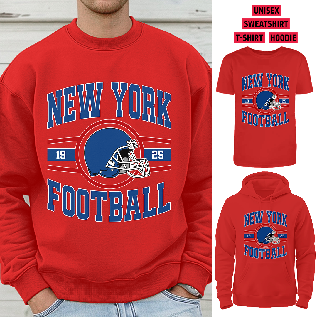 Vintage New York Football T-Shirt/Sweatshirt/Hoodie, Unisex T-Shirt/Sweatshirt/Hoodie