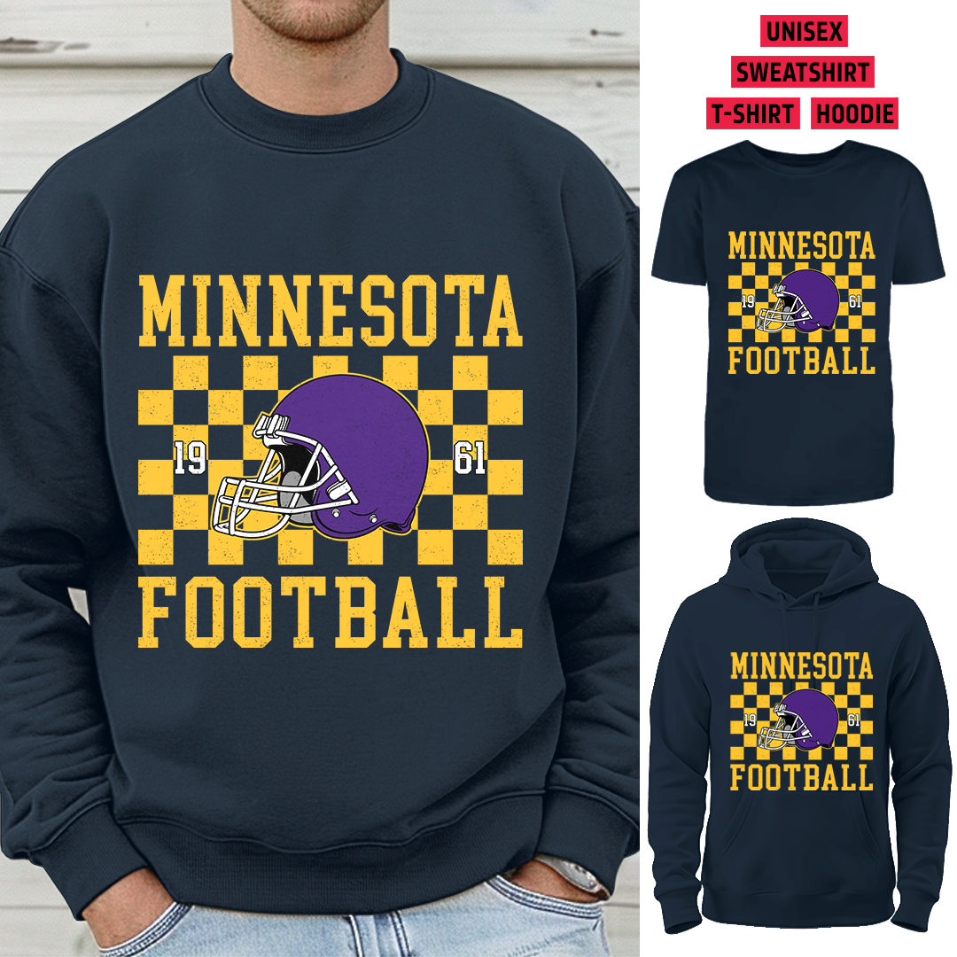 Vintage Minnesota Football 1961 Helmet T-Shirt/Sweatshirt/Hoodie, Unisex T-Shirt/Sweatshirt/Hoodie