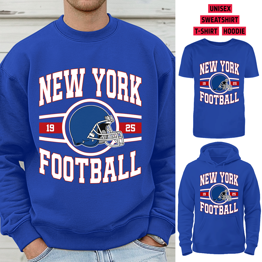 Vintage New York Football T-Shirt/Sweatshirt/Hoodie, Unisex T-Shirt/Sweatshirt/Hoodie