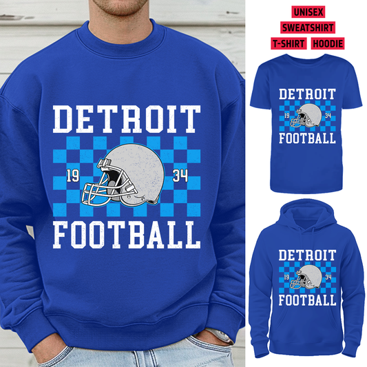Vintage Detroit Football 1934 Helmet T-Shirt/Sweatshirt/Hoodie, Unisex T-Shirt/Sweatshirt/Hoodie