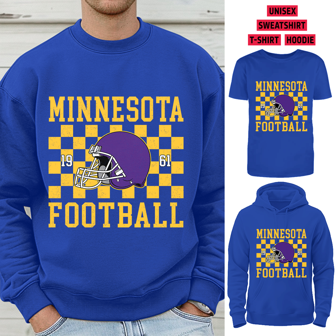 Vintage Minnesota Football 1961 Helmet T-Shirt/Sweatshirt/Hoodie, Unisex T-Shirt/Sweatshirt/Hoodie
