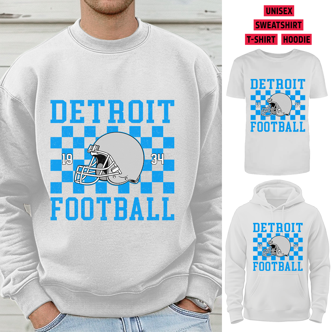 Vintage Detroit Football 1934 Helmet T-Shirt/Sweatshirt/Hoodie, Unisex T-Shirt/Sweatshirt/Hoodie