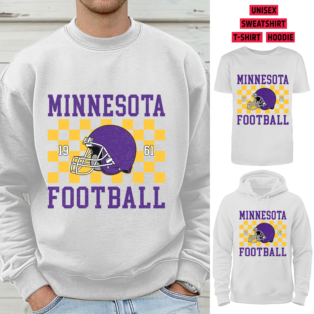 Vintage Minnesota Football 1961 Helmet T-Shirt/Sweatshirt/Hoodie, Unisex T-Shirt/Sweatshirt/Hoodie